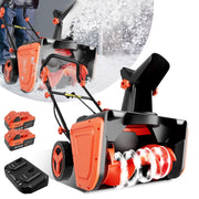 VOLTASK 48V Cordless Snow Shovel 20-inch Brushless Electric Snow Blower with Wheels
