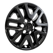 Coast to Coast International Wheel Cover Set of 4, 16 Inch, 6 V Spoke Design, Gloss Black, IWCIMP427BLK