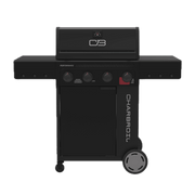Charbroil Performance Series FlavorMax 4-Burner Gas Grill Cabinet with Sear Burner, Black, 463348125