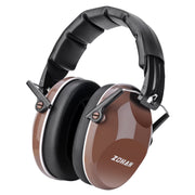 Zohan Kids Noise Canceling Headphones Adjustable Brown Earmuffs 28dB SNR 032