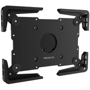 Mount-It! Universal Tablet Wall Mount Holder, Secure Steel Enclosure, Fits 9.7 to 13.1 Inch Tablets, Wall or VESA 75x75mm Mounting, Portrait or Landscape, Black, MI-3882BLK