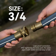 RainPoint SH101 75FT 2-in-1 Sprinkler Soaker Hose with Stakes, Blue Flat PVC Irrigation Hose, Leak-Proof 3/4