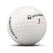 TaylorMade Golf 2025 Tour Response Golf Balls, 3-Piece, 100% Cast Urethane Cover, White, Dozen, V9941801