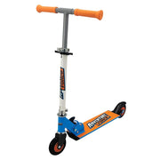 Gillyboo Corporation Folding Scooter, Adjustable Handle Bars, Blue and Orange, 100mm All-Terrain Wheels, Supports Up to 110 lbs, Foldable Design