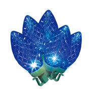 Holiday Time LED Diamond-Cut C9 Christmas Lights, 100-Count, Blue, 58.5-Foot, Shatterproof, Indoor/Outdoor