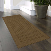 Mainstays Dylan Solid Diamond Olefin Brown Indoor Runner Rug, 2 x 6 ft, Medium Pile, Stain and Fade Resistant, MS19-D1-110-013