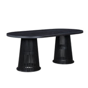 Beautiful by Drew Oval Dining Table, Rich Black, Box 1