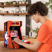 Arcade1UP NBA JAM Countercade Compact Arcade Machine with 7-Inch Full-Color LCD Screen, Real-Feel Joystick and Buttons, Includes 3 Classic NBA Games NBA-C-402300