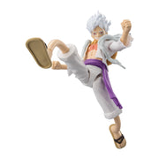 Bandai Namco Monkey D. Luffy Gear 5 Action Figure, 6.5 in, Poseable with Interchangeable Hands, One Piece