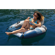 Intex 56837WL Inflatable Floating Water Seat with Quick Connects, Single River Lounge