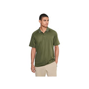 Under Armour Men's Tactical Performance Polo, Marine OD Green, Regular Fit, 4-Way Stretch, Breathable Mesh Panels, 6004146-390