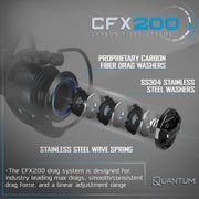 Quantum Strive Spinning Reel - 6.2:1 - 3000 Size