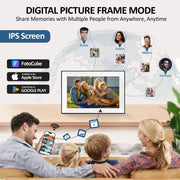 Jazeyeah 10.1 Digital Calendar Planner, Touchscreen FHD 1080p Display, Family Scheduling, Chore Rewards, Meal Planning, C004