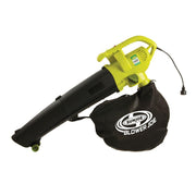 Sun Joe SBJ604E 200 mph 3-in-1 Electric Leaf Blower Vacuum and Leaf Shredder