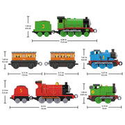 Thomas & Friends JGV01 Multipack by Fisher-Price, 6 Toy Train Engines & 2 Cargo Cars