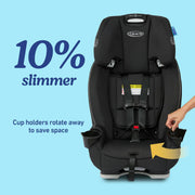 Graco SlimFit 3-in-1 Convertible Car Seat, Navy and Shaw Grey