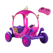 Dynacraft Disney Princess 24V Carriage Ride-On, Pink and Purple, Remote Control, 2-Seater with Lights and Sounds, Ages 3+