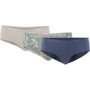 Under Armour Pure Stretch Printed No Show Hipster Women's Underwear, Downpour Gray, Extra Large, Pack of 3, UUSHJ275-062