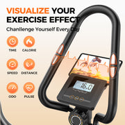 Upgo Pro Cardio Climber Stepping Elliptical Machine 3-in-1 Total Body Fitness Cross Trainer with 18 lb Flywheel 16 Magnetic Resistance Levels Hyper-Quiet Magnetic Drive TYDSJ01