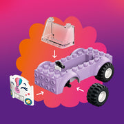 LEGO Friends Unicorn Cake Delivery Car Building Toy with Paisley and Leo Minidolls, Birthday Accessories, 67 Pieces, 42675
