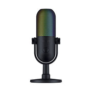 Razer Seiren V3 Chroma USB Condenser Microphone, Supercardioid, Tap-to-Mute Sensor, RGB Lighting, Quartz Pink