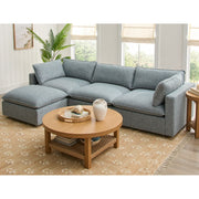 Better Homes & Gardens Weston Cloud Modular Sectional Sofa, Heathered Blue (3 of 4 ARMLESS)