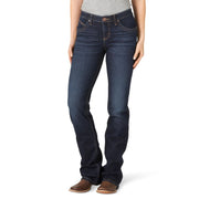 Wrangler Q-Baby Mid Rise Boot Cut Ultimate Riding Jeans for Women, Avery Blue, 34 in Waist, 10WRQ20VA