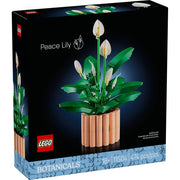 LEGO Botanicals Peace Lily Flower Building Set, 474 Pieces, Multicolor, Decorative Artificial Flowers in Peach Pot, 11504