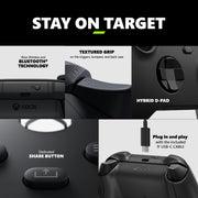 Microsoft EP2-29943 iXbox Wireless Gaming Controller + USB-C Cable (2025)  Carbon Black  Play on Xbox, Windows, Android, iOS, FireTV Sticks, Smart TVs, VR Headsets