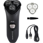Remington R3000 R3 Style Series Rotary Shaver for Men, Flexing Technology and Sensitive Skin Comfort