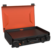 Blackstone Camping Griddle, 20 x 14 Inch, Ceramic Titanium Coated, 2 Burners, 280 Sq In Cooking Surface, Portable Briefcase Design, 2363