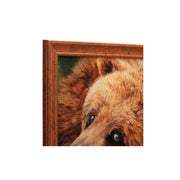 Open Road Brands Bear Framed MDF Wall Art by Bonnie Marris, Light Brown