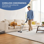 Tineco GO Slim 150 Cordless Stick Vacuum, Lightweight, Single Cyclone Airflow, HEPA Filtration, White