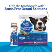 Vetality Twist and Lick Dental Gel for Dogs, Peanut Butter Flavor, 2oz, Brush-Free Plaque Control and Freshens Breath, 30055