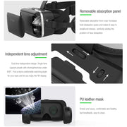 COWIN 3D VR Smartphone VR Headset with 3D Glasses and Eye Care System, Black