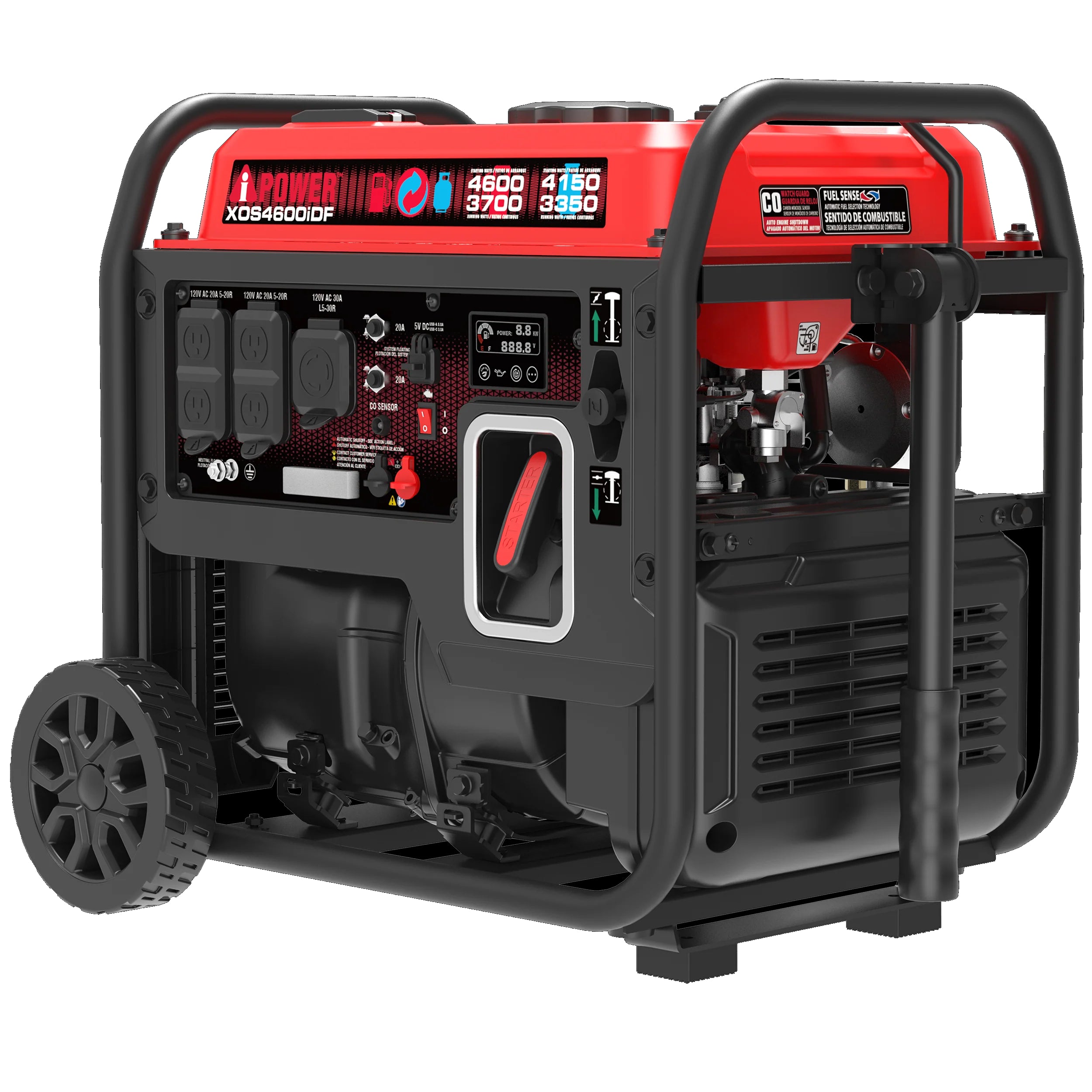 A-iPower XOS4600iDF Dual Fuel Open Frame Inverter – VIP Outlet