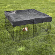 MidWest Homes For Pets Square Exercise Pen Solid Fabric Bottom, PVC Lined Canvas, Black, Fits 8-Panel Playpens 540-SQB