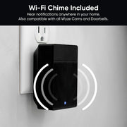 Wyze WVDB-DUO-BL Wireless Duo Cam Video Doorbell, Battery Powered, 2K Full HD Video, 2 Cameras
