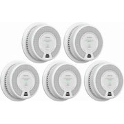 X-Sense SC06 Wireless Interconnected Combination Smoke and Carbon Monoxide Detector, 10-Year Battery Powered Fire and CO Alarm, 5-Pack