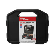 Hyper Tough 44038 110-Piece Home Project Tool Set with Storage Case, Brown