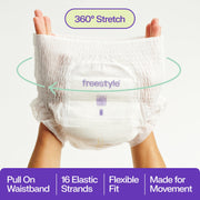 Freestyle Hyper Absorbent Ultra Soft Potty Training Diapers, 2T-3T, 56 Count