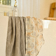 Gllquen Baby Organic Cotton Muslin Swaddle Blankets, Bamboo-Cotton Blend, Jungle Exploration Design, 27 x 27 in, 6-Pack