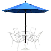 EliteShade 9Ft Market Umbrella Patio Outdoor Table Umbrella with Ventilation, Royal