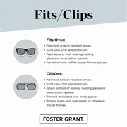 Polar Optics Fits Over Sunglasses, Polarized Brown Lenses, Tortoise Frame, Medium Size, FO-001 TOR DRV
