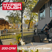 Hyper Tough HY5601050516007 20V 3-in-1 Brushless Cordless Compact Leaf Blower, 200 CFM, 120 MPH, Includes 4.0Ah Battery and Charging Cable