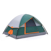 Edx 2-Person Waterproof Camping Tent with Rainfly, Easy Setup Dome, Mesh Windows & Skylights, Lightweight Portable Tent, Green