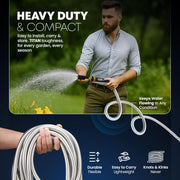 TITAN PD-31831 Garden Hose 75FT - 304 Stainless Steel Metal Water Hose, Flexible, Kink-Free, Lightweight