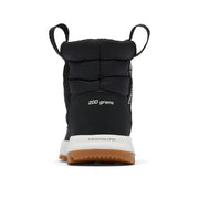 Columbia Snowtrot Mid Kids Winter Boots, 200g Insulation, Omni-Heat Reflective Lining, Black Sea Salt, Size 3, 2078911