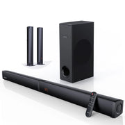 MEREDO D40AH-7 180W Separable Sound Bar with Subwoofer 2.1CH Bluetooth 5.0 - Black
