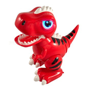 USA Toyz Robo Pets T-Rex Dinosaur Electronic Toy, Programmable RC Hand Gestures, LED Eyes, Red, Ages 3+